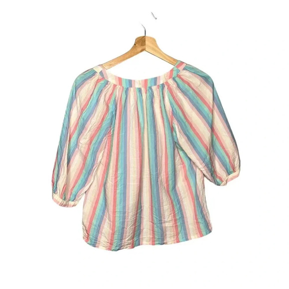 Ophelia & Indigo Edie Top Rainbow Stripe - Picture 6 of 7